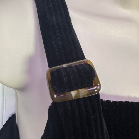 Vintage Y2k Forever 21 medium corduroy crop black whimsygoth grunge schoolgirl - Picture 2 of 8